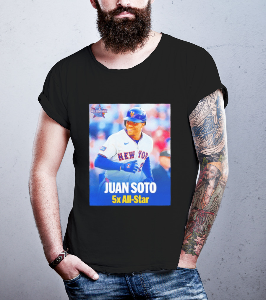 All Star Game 2026 New York Mets Juan Soto 5x All Star T-Shirt
