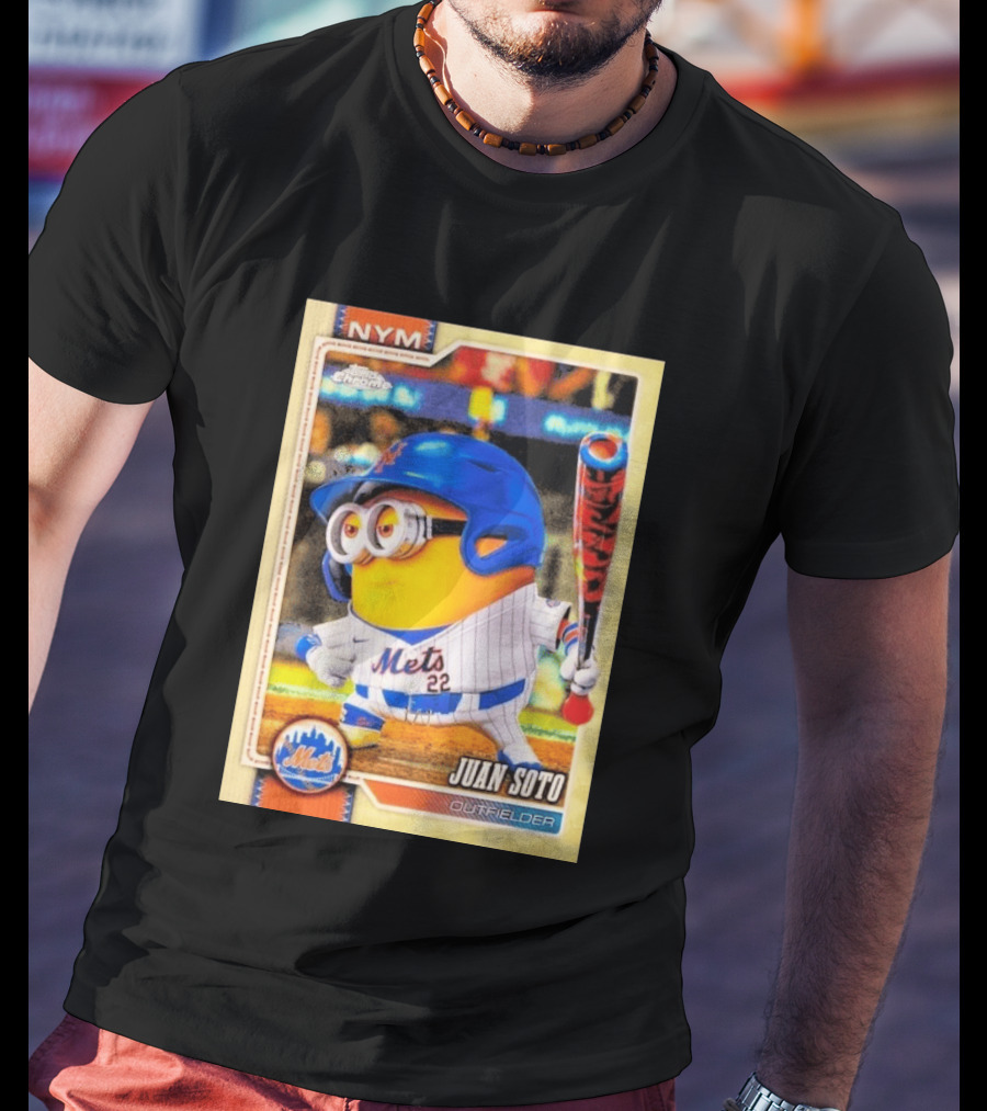 Juan Soto Minions Superfractor New York Mets MLB Topps Chrome 2026 Outfielder T-Shirt