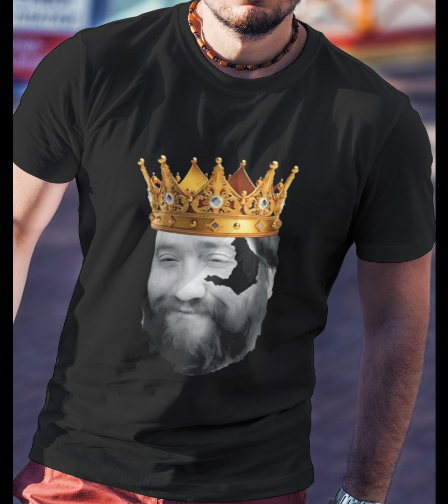 King Santori Cincinnati Bengals Crowned Beard Patch T-Shirt