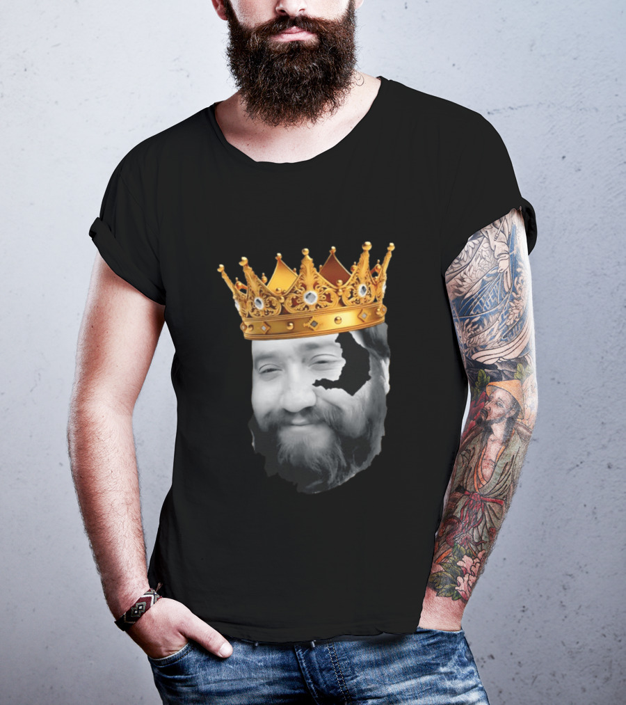 King Santori Cincinnati Bengals Crowned Beard Patch T-Shirt