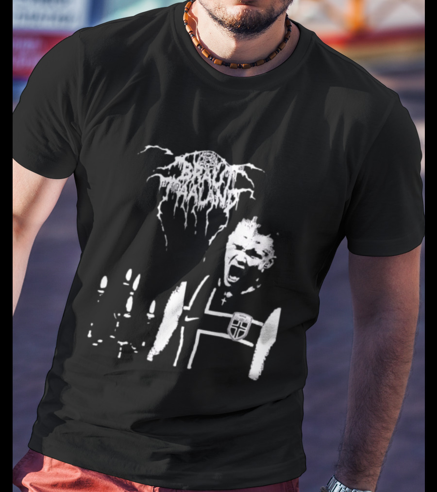 Erling Haaland Norway Black Metal Heavy Metal Braut Football T-Shirt