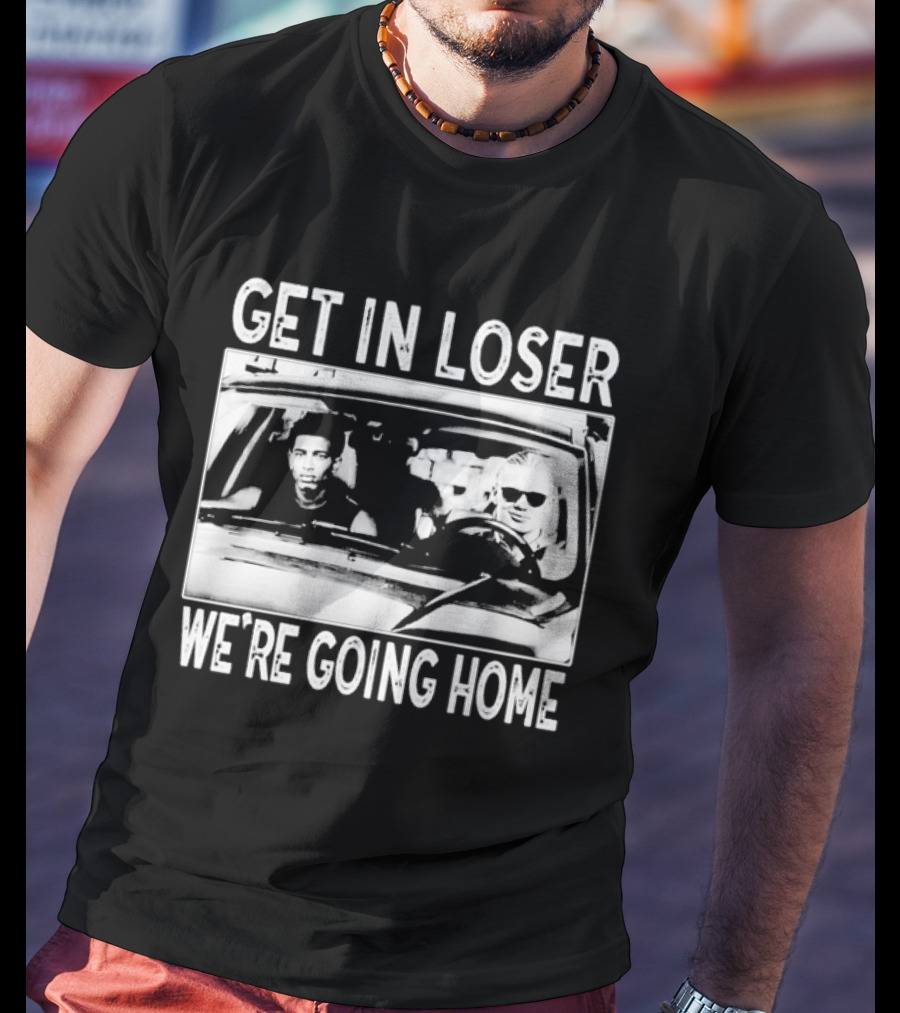 Erling Haaland Jude Bellingham Get In Loser We're Going Home Car Scene Image T-Shirt