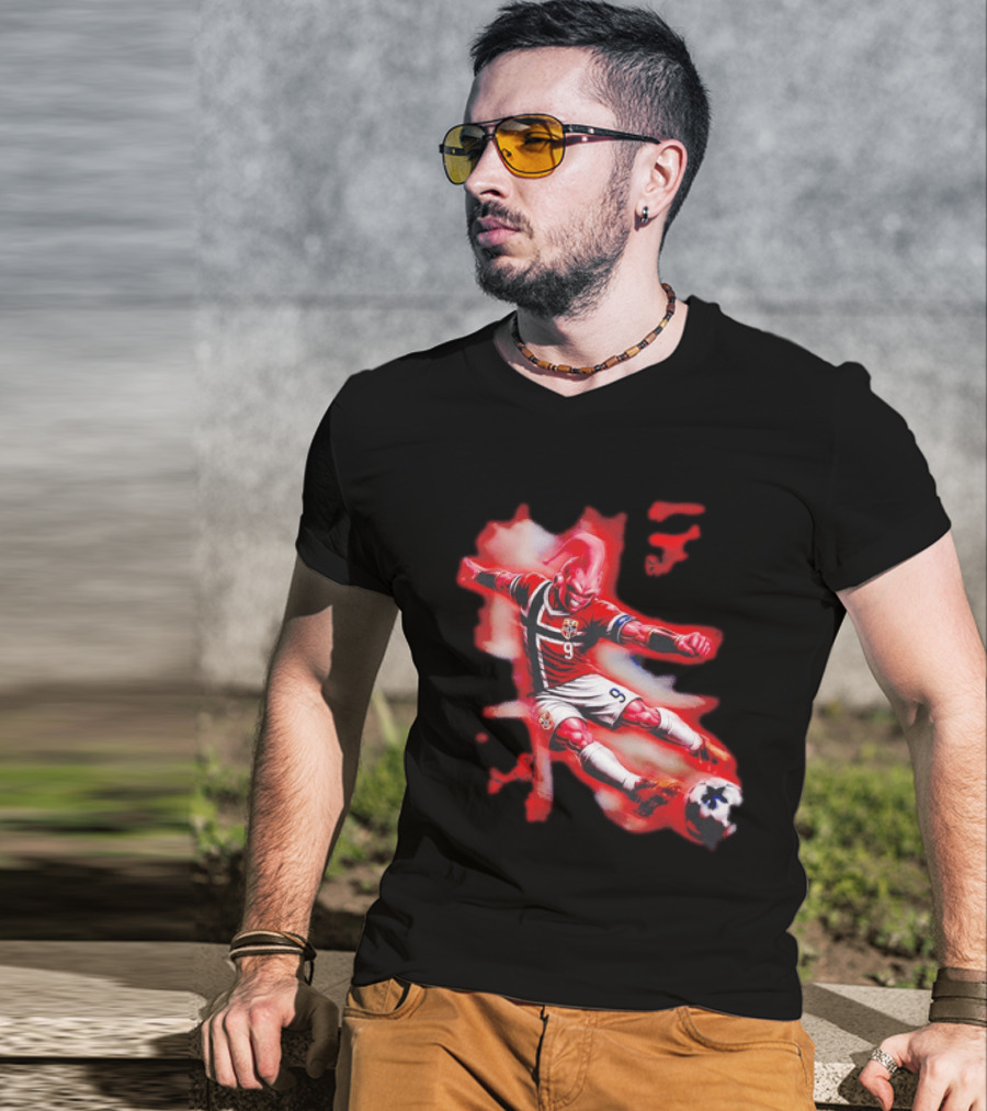 Erling Haaland Majin Buu Norway Football 9 Soccer Fusion T-Shirt