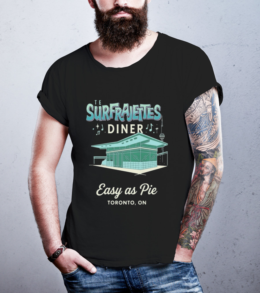 The Surfrajettes Diner Easy As Pie Toronto ON T-Shirt
