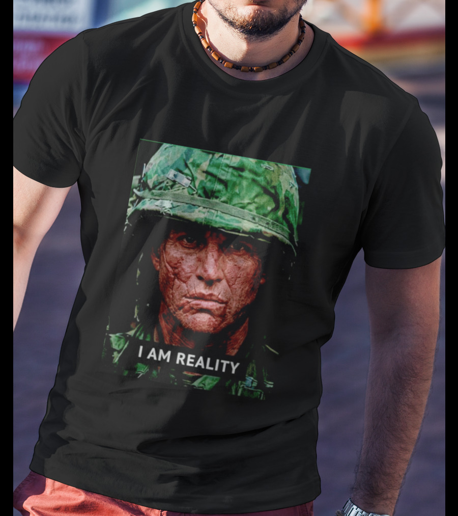 I Am Reality Camouflage Soldier Face T-Shirt