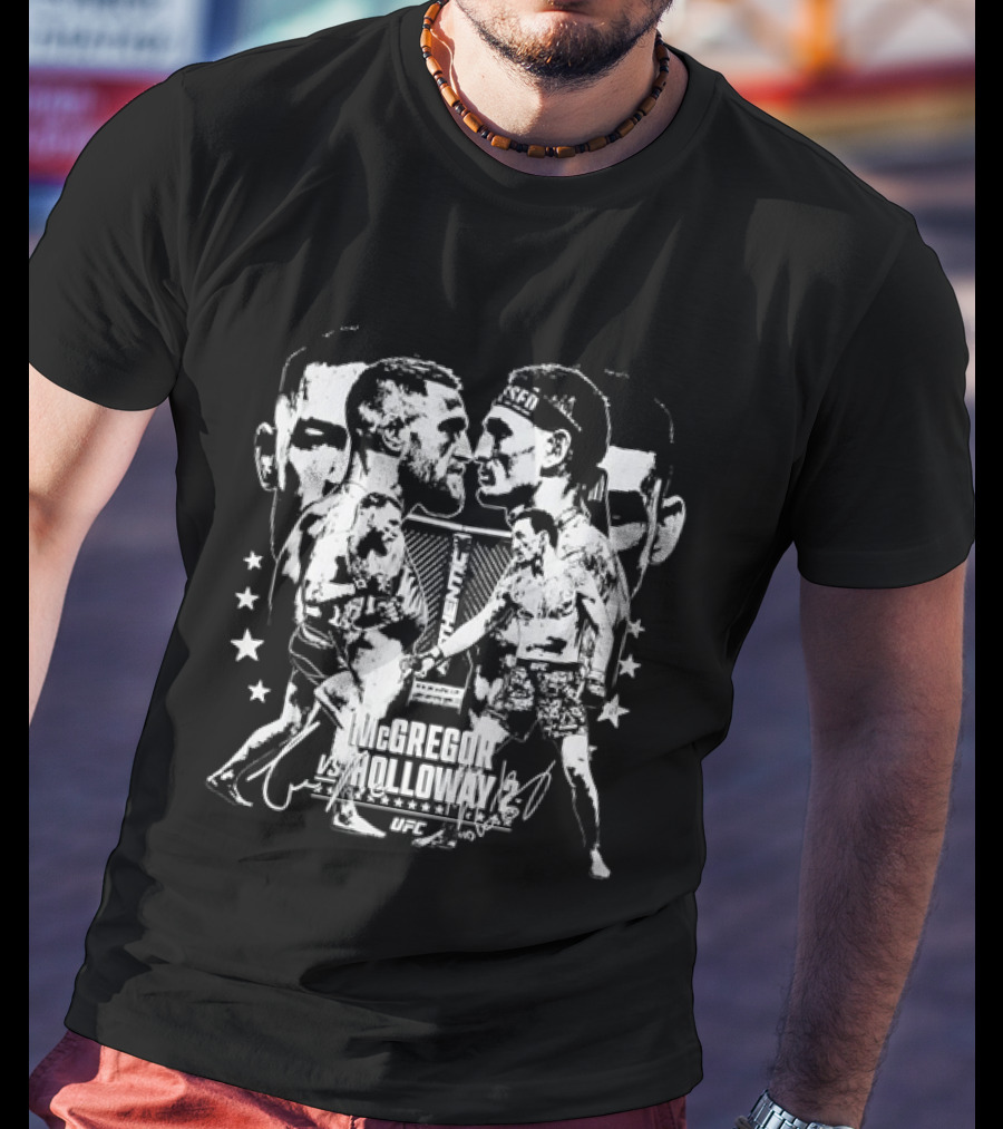 UFC McGregor Vs Holloway 2 Face Off Event 2023 T-Shirt