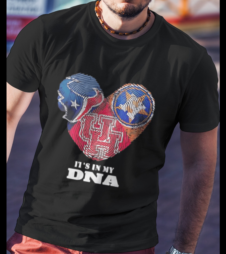 Houston Texans Tennessee Titans It's In My DNA Football Fan T-Shirt