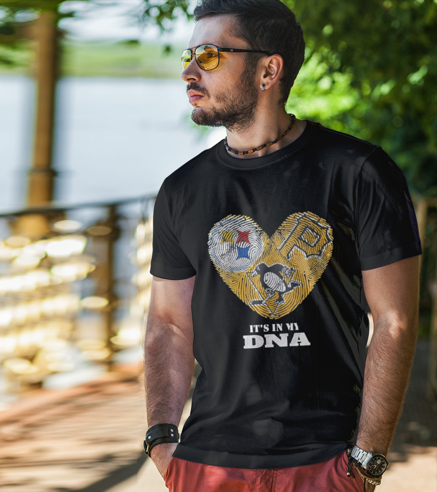 Pittsburgh Steelers Pirates Penguins It's In My DNA T-Shirt