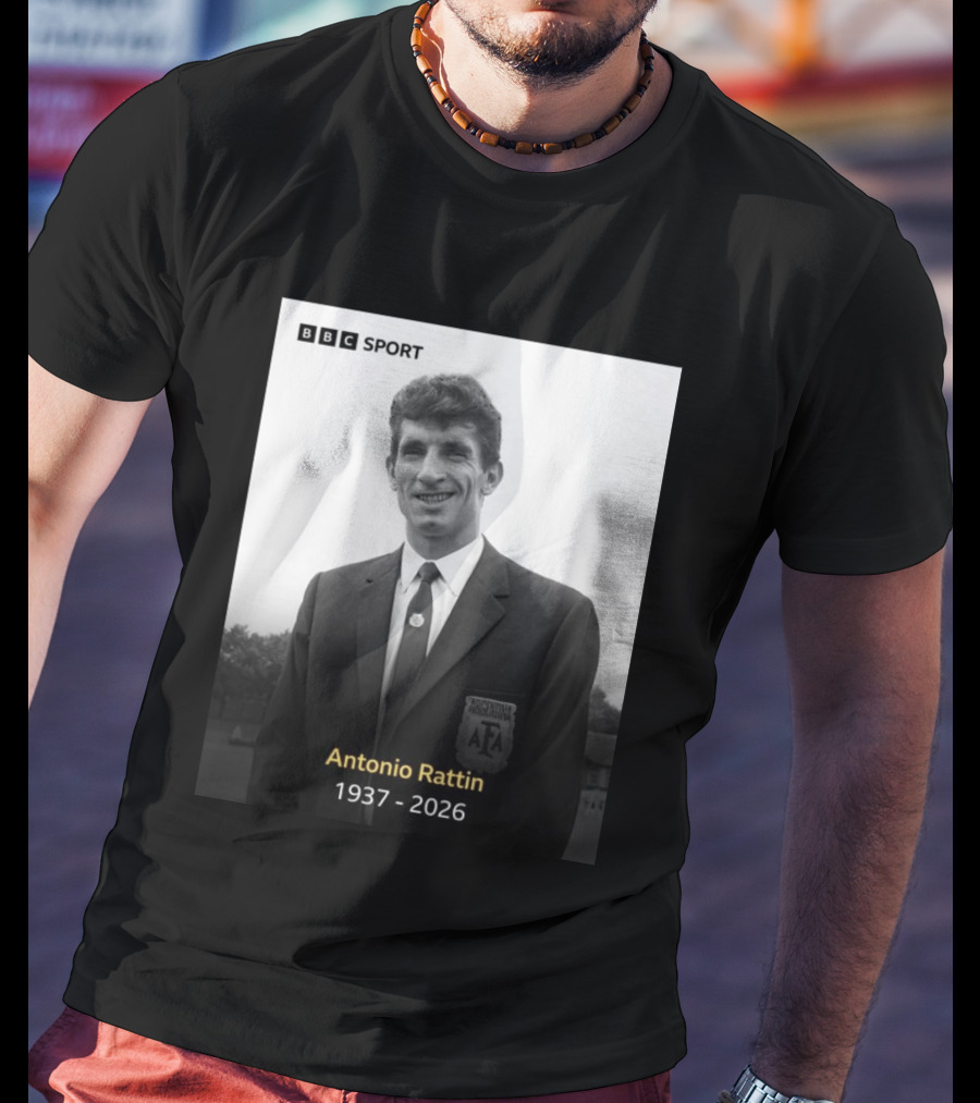 BBC Sport Antonio Rattín 1937 2026 Argentina AFA T-Shirt
