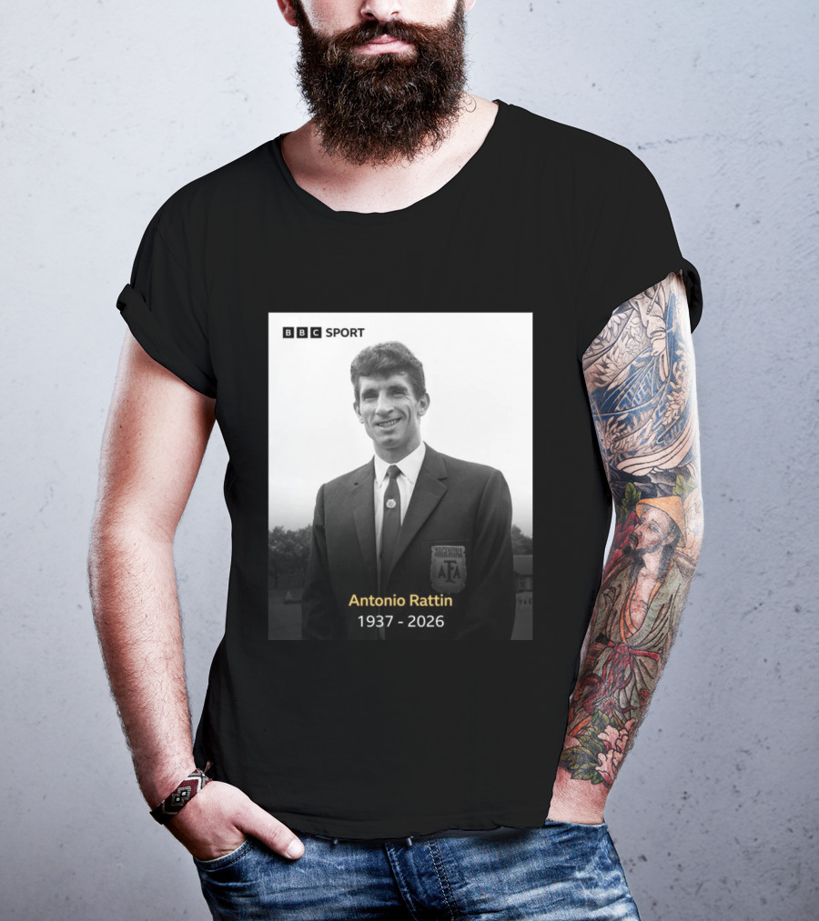 BBC Sport Antonio Rattín 1937 2026 Argentina AFA T-Shirt
