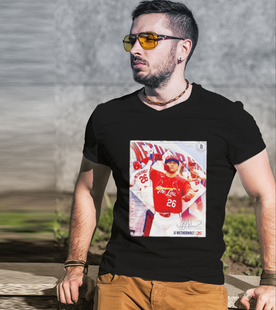 St. Louis Cardinals JJ Wetherholt 26 MLB Fan Memorabilia T-Shirt