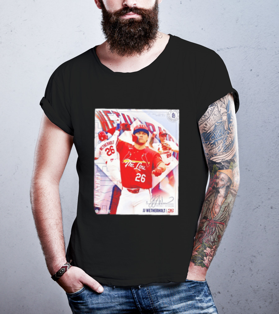St. Louis Cardinals JJ Wetherholt 26 MLB Fan Memorabilia T-Shirt