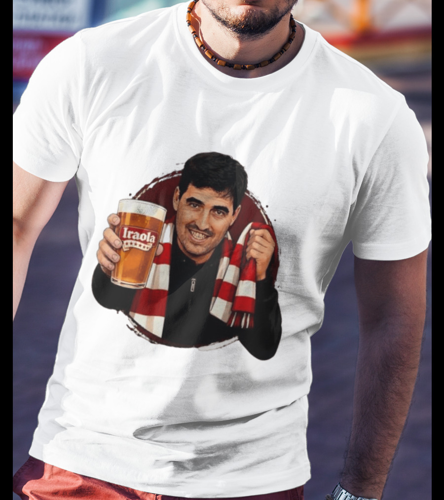 Andoni Iraola Athletic Club Bilbao Beer Glass Scarf Fan T-Shirt