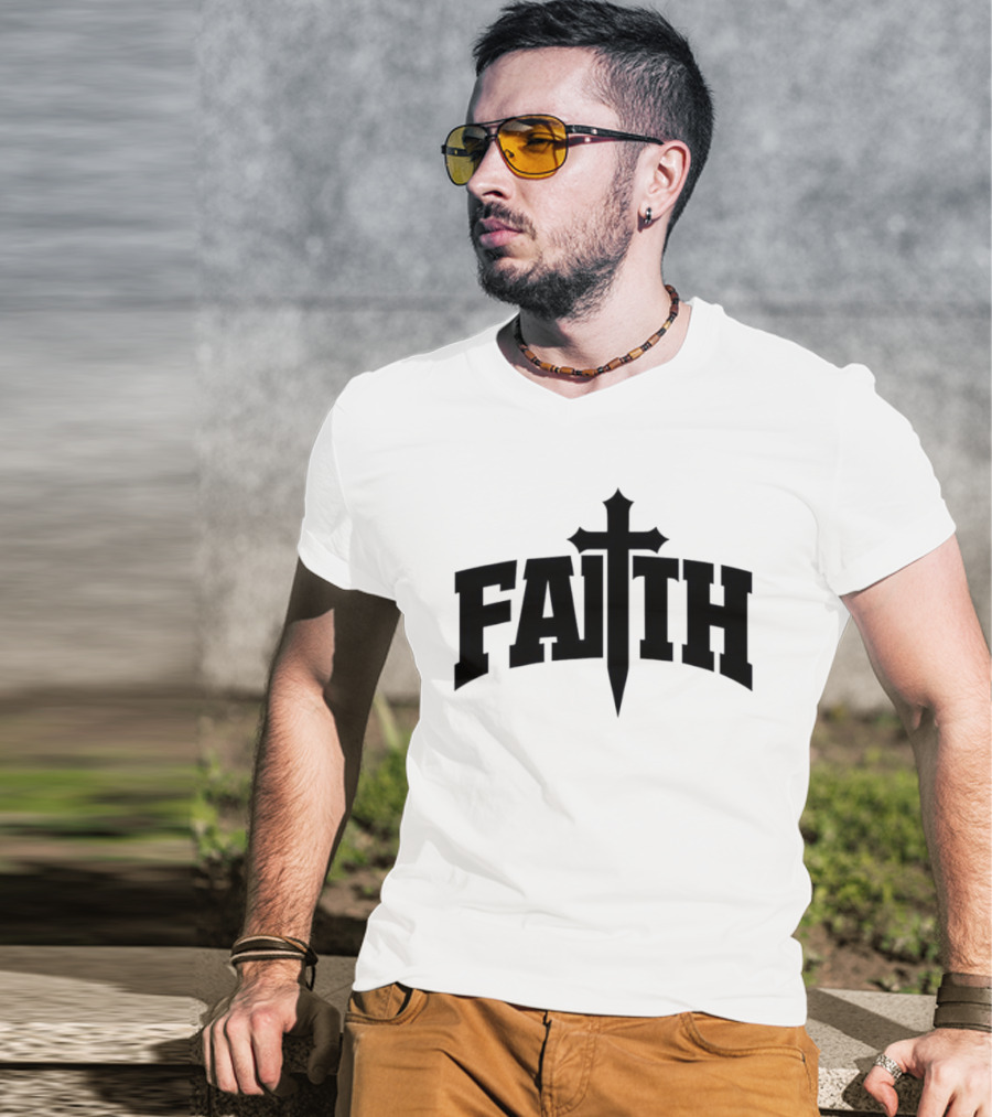 Faith Cross Christian Inspirational T-Shirt