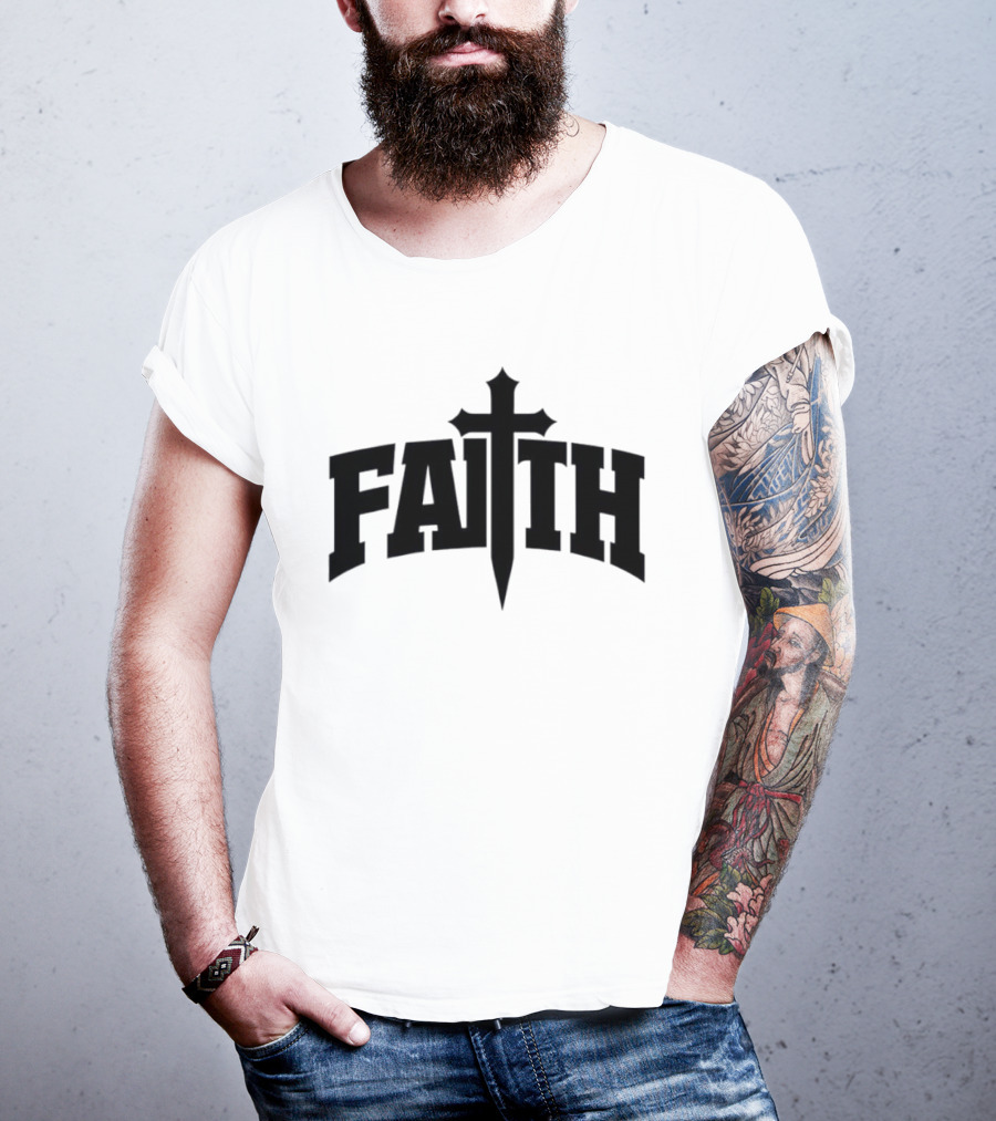 Faith Cross Christian Inspirational T-Shirt