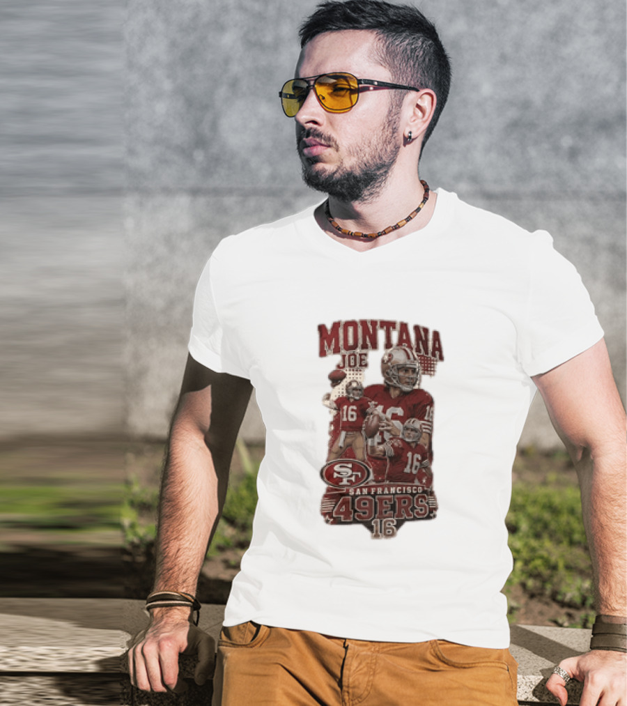 San Francisco 49ers Montana Joe 16 Football Player T-Shirt