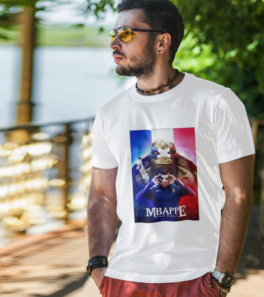 Mbappe France National Football Ninja Turtle T-Shirt