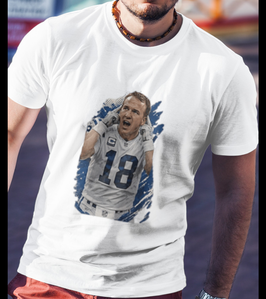 Peyton Manning Indianapolis Colts 18 Football Player NFL Legend T-Shirt