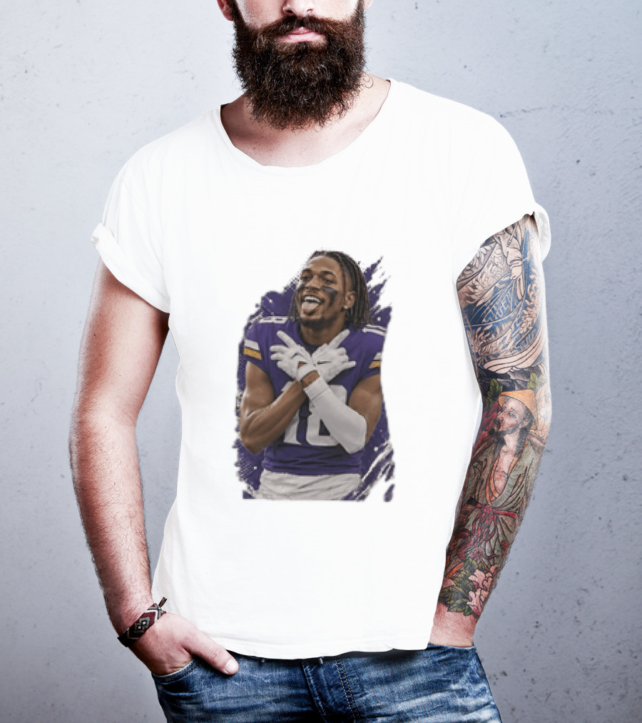 Minnesota Vikings Justin Jefferson Number 18 Football Player T-Shirt