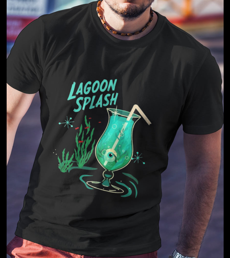 Creature From The Black Lagoon Lagoon Splash Cocktail T-Shirt