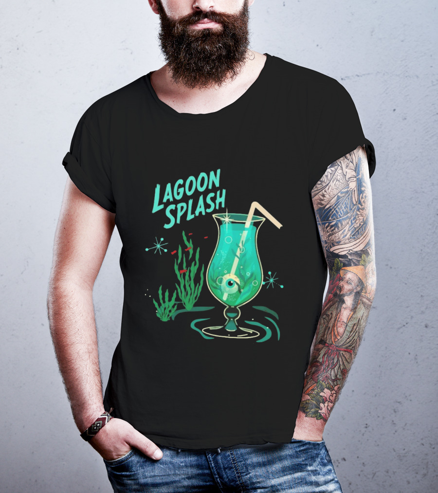 Creature From The Black Lagoon Lagoon Splash Cocktail T-Shirt