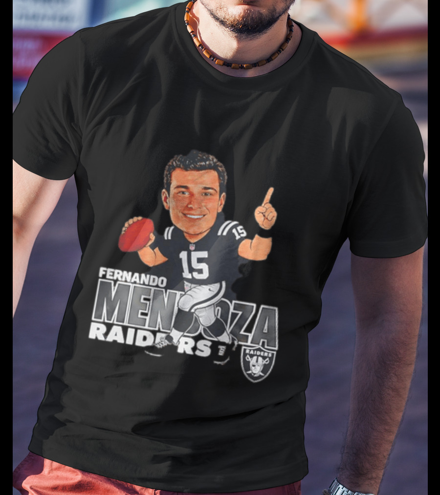 Fernando Mendoza Raiders 15 Football Player Raiders T-Shirt