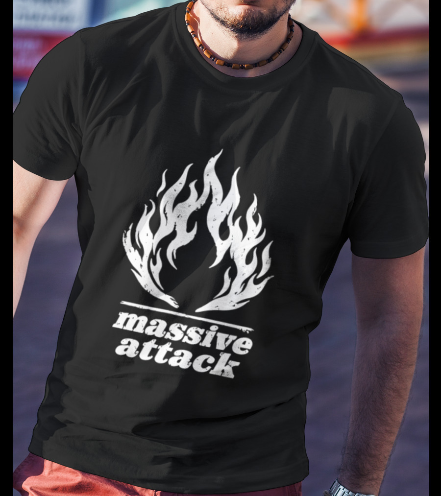 Massive Attack Fire Flame T-Shirt