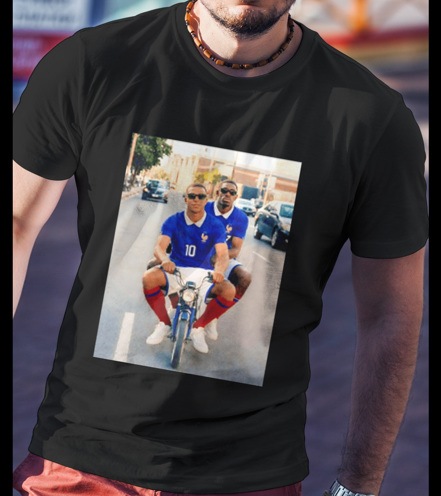 Kylian Mbappé Ousmane Dembélé France Team Jersey T-Shirt