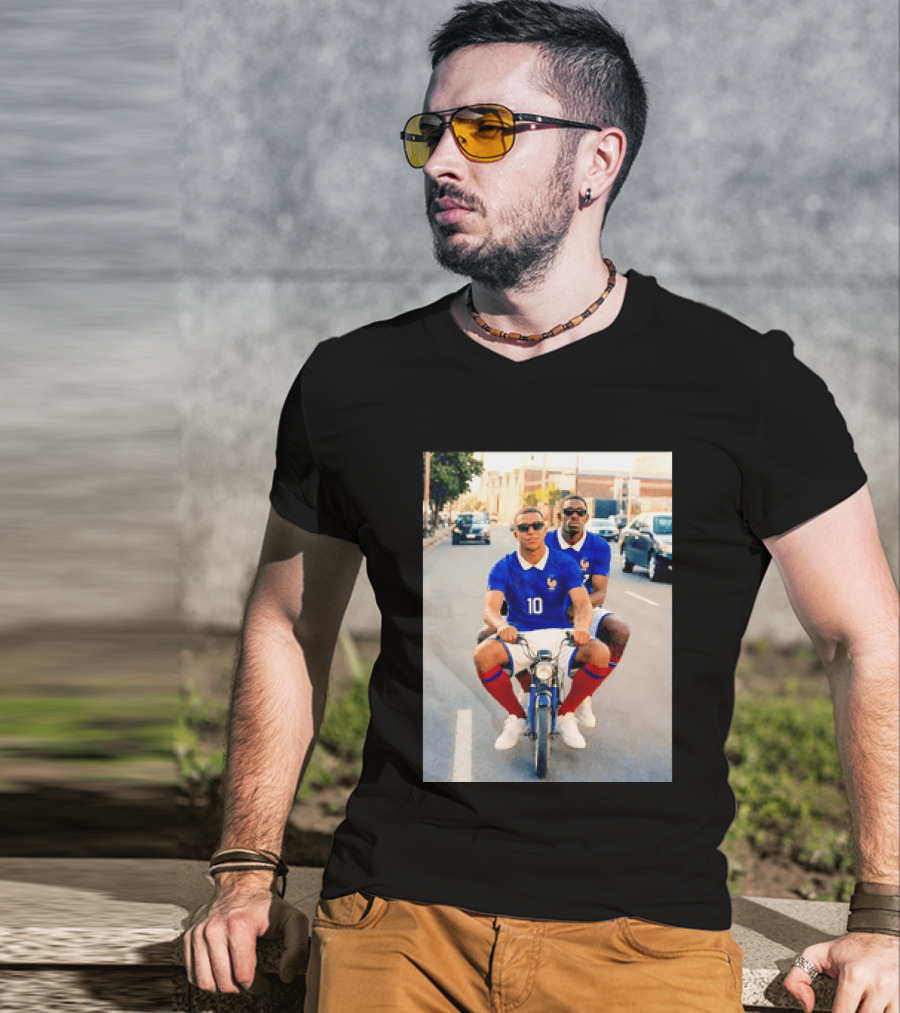 Kylian Mbappé Ousmane Dembélé France Team Jersey T-Shirt