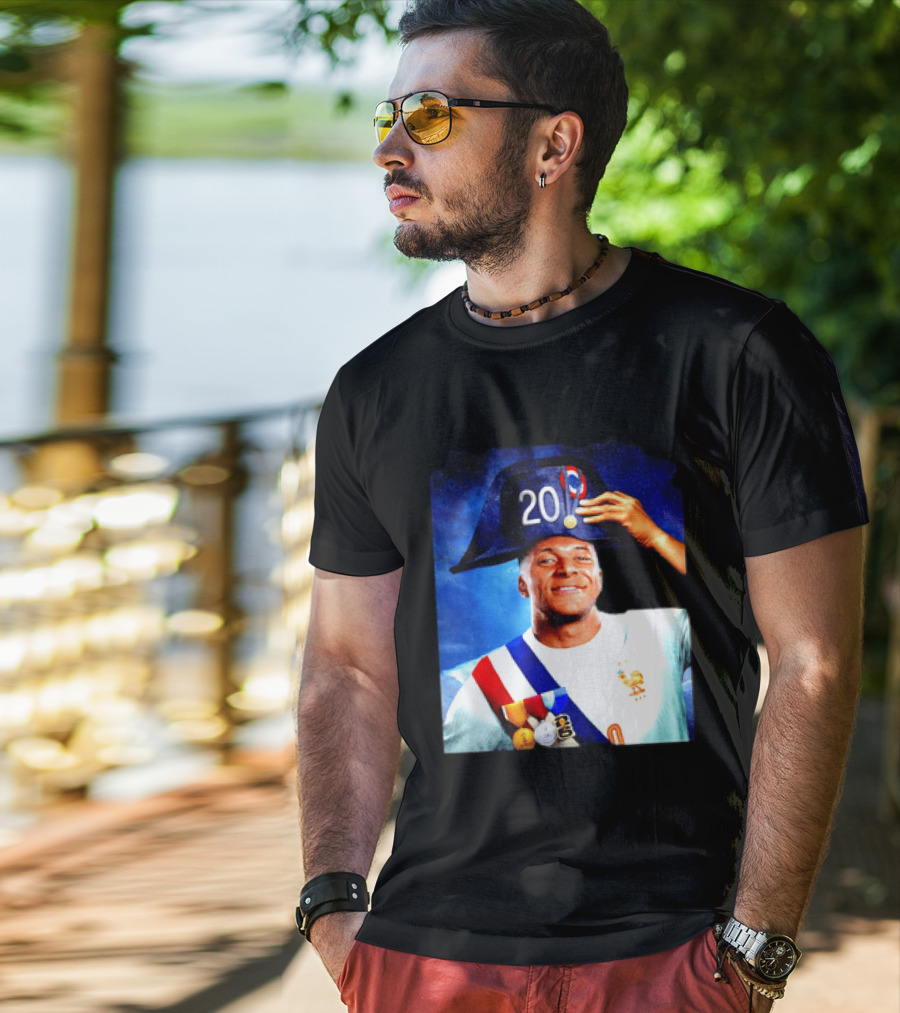Kylian Mbappé France National Team 2026 Captain No 20 Napoleon Hat T-Shirt