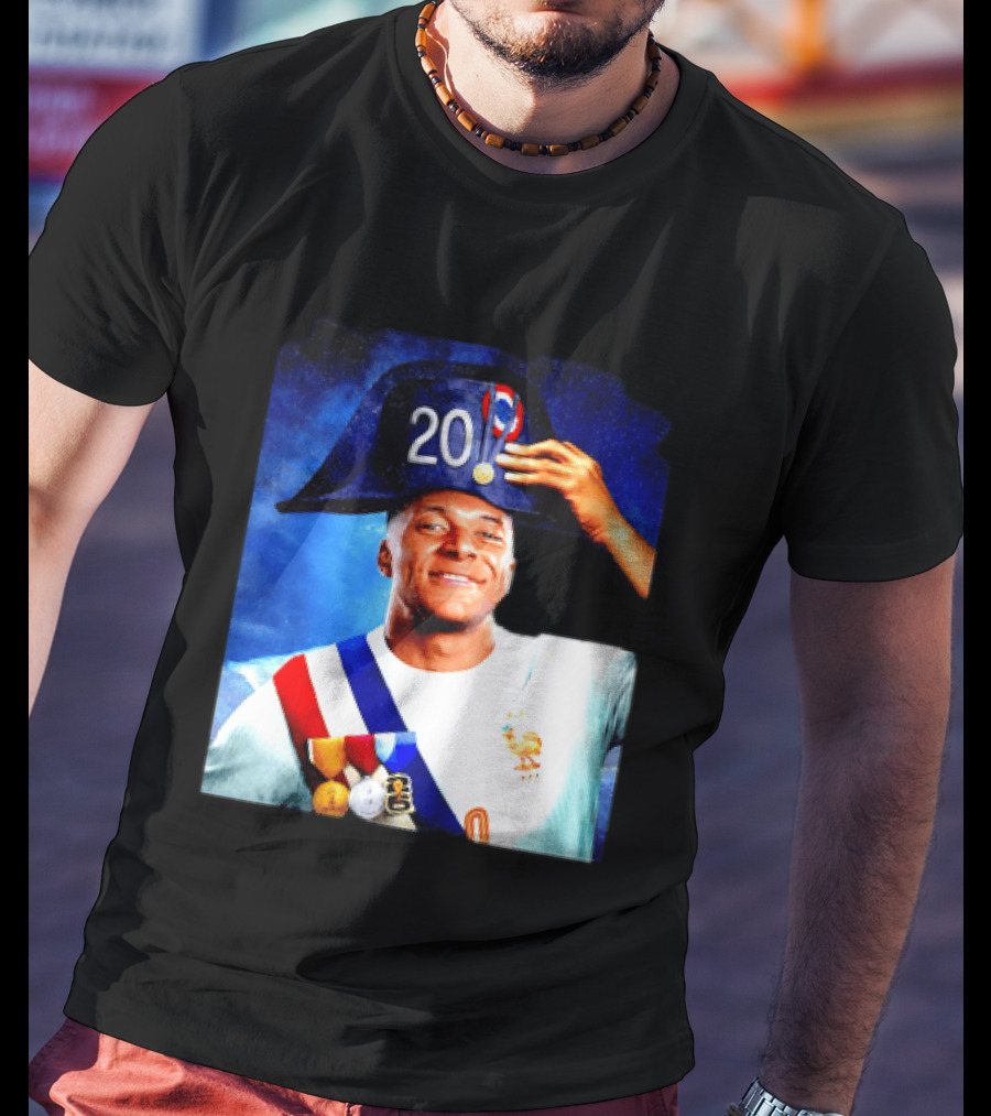 Kylian Mbappé France National Team 2026 Captain No 20 Napoleon Hat T-Shirt