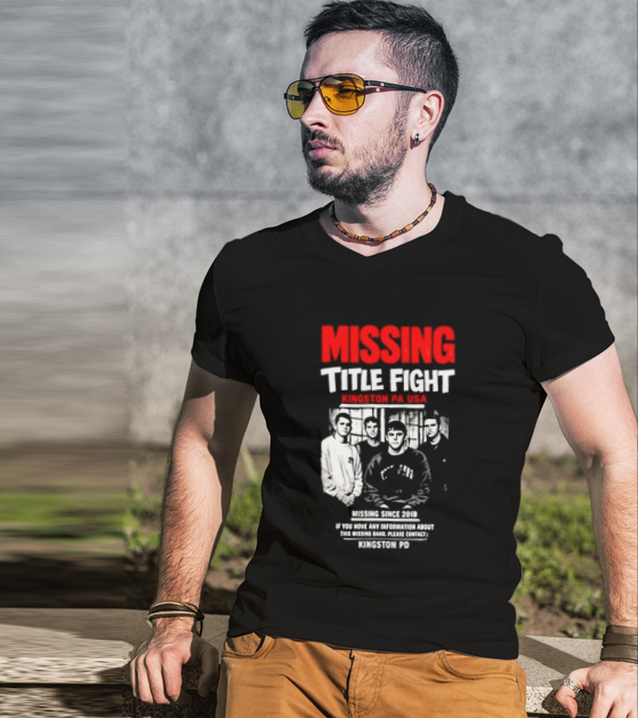 Missing Title Fight Kingston PA USA 2018 Iconic Band Event T-Shirt