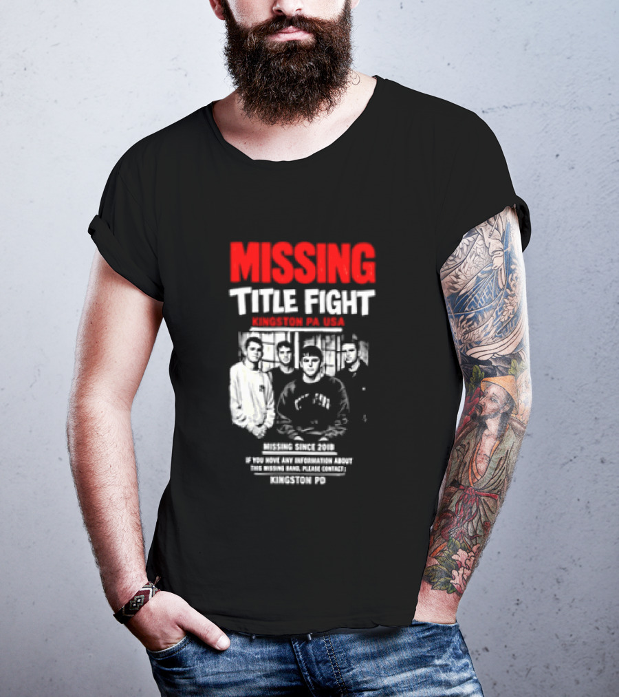 Missing Title Fight Kingston PA USA 2018 Iconic Band Event T-Shirt