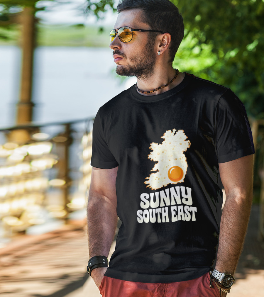 Sunny South East Ireland Fried Egg Map T-Shirt