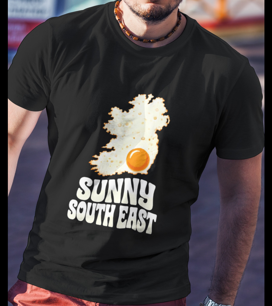 Sunny South East Ireland Fried Egg Map T-Shirt