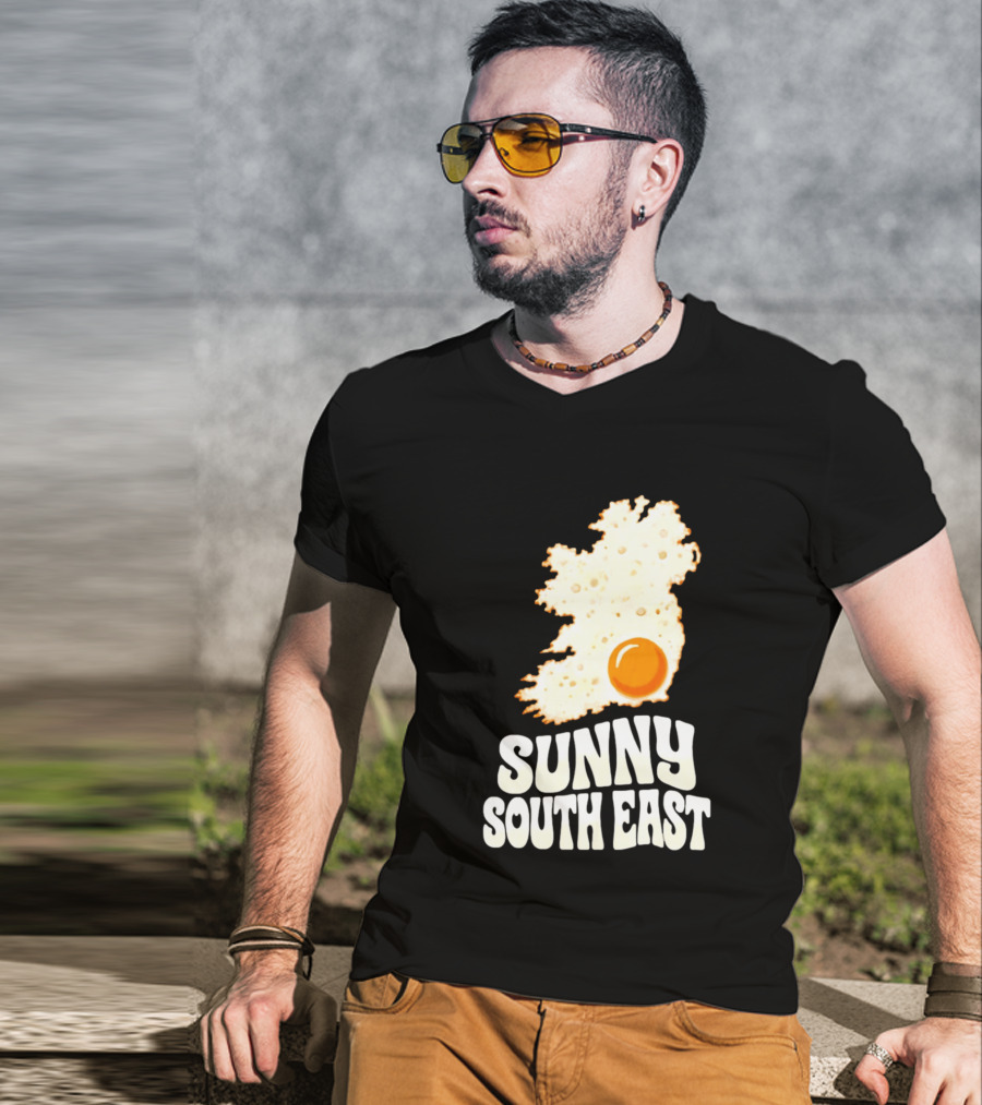 Sunny South East Ireland Fried Egg Map T-Shirt