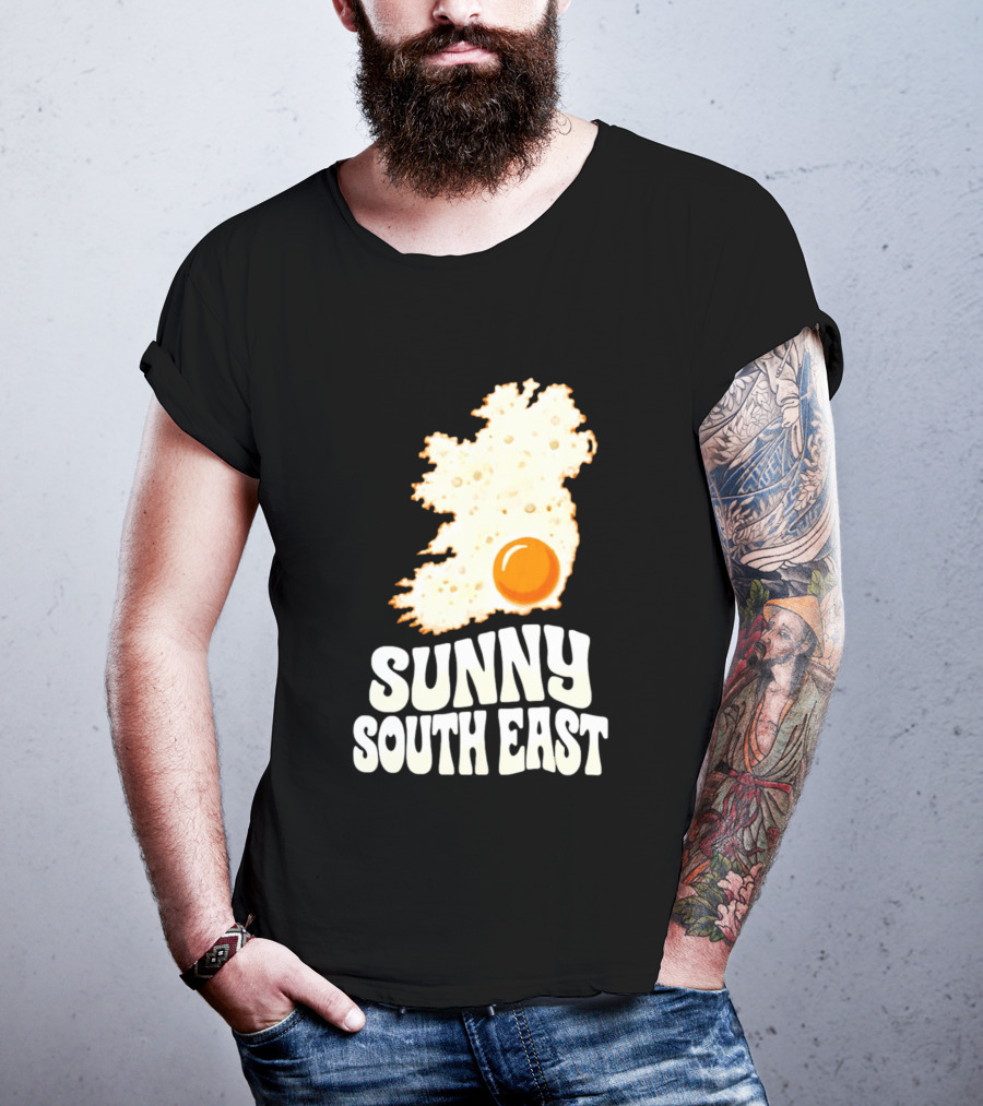 Sunny South East Ireland Fried Egg Map T-Shirt