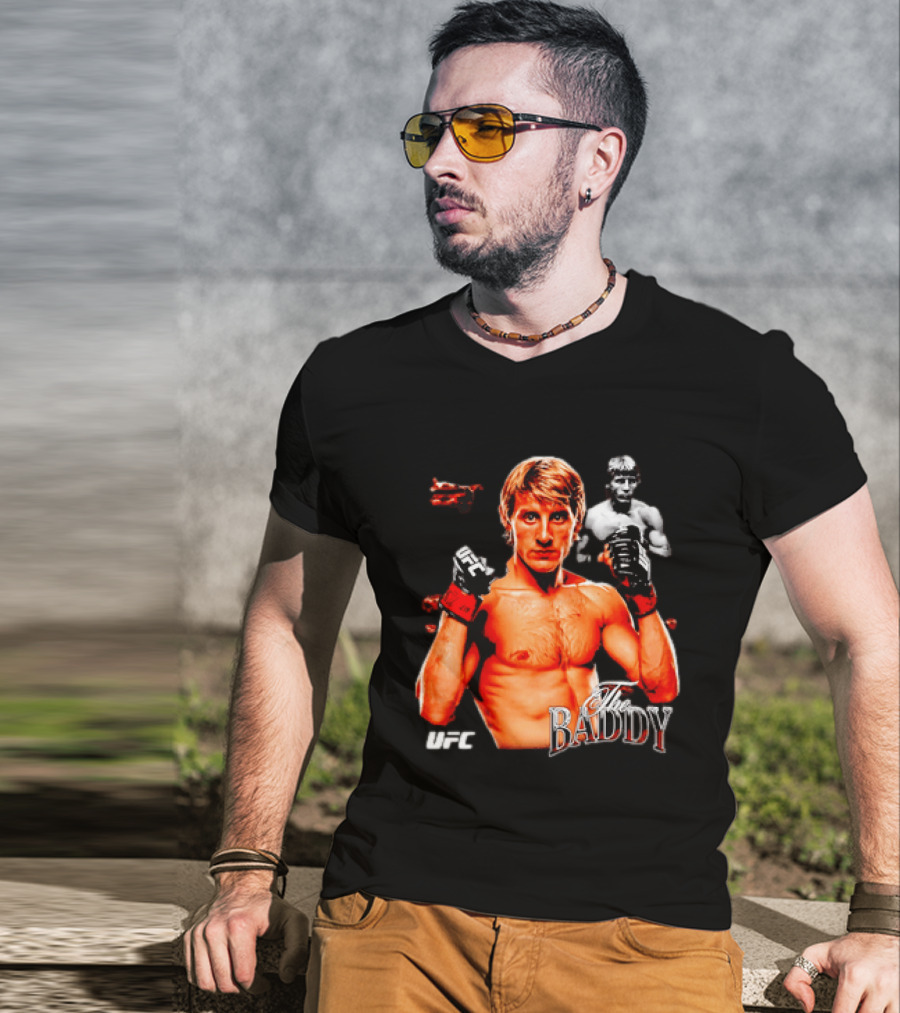 Paddy Pimblett The Baddy UFC MMA Fighter Image T-Shirt