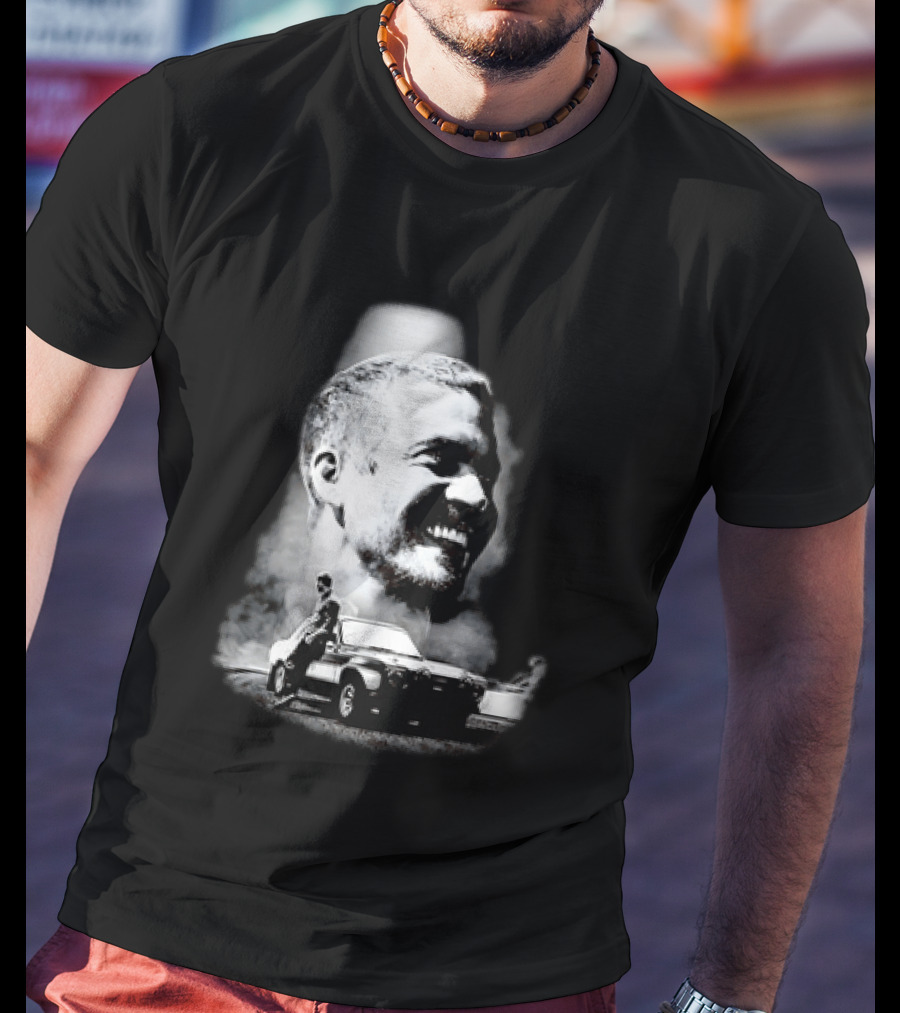 Paul Walker Fast And Furious Tribute With Classic Car Scene T-Shirt