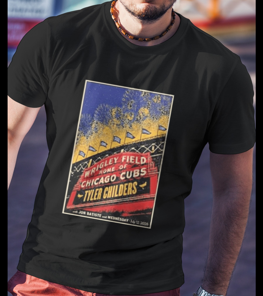 Tyler Childers Wrigley Field Home Of Chicago Cubs Event July 12 2026 T-Shirt