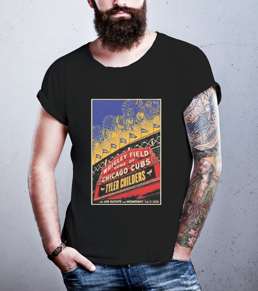 Tyler Childers Wrigley Field Home Of Chicago Cubs Event July 12 2026 T-Shirt