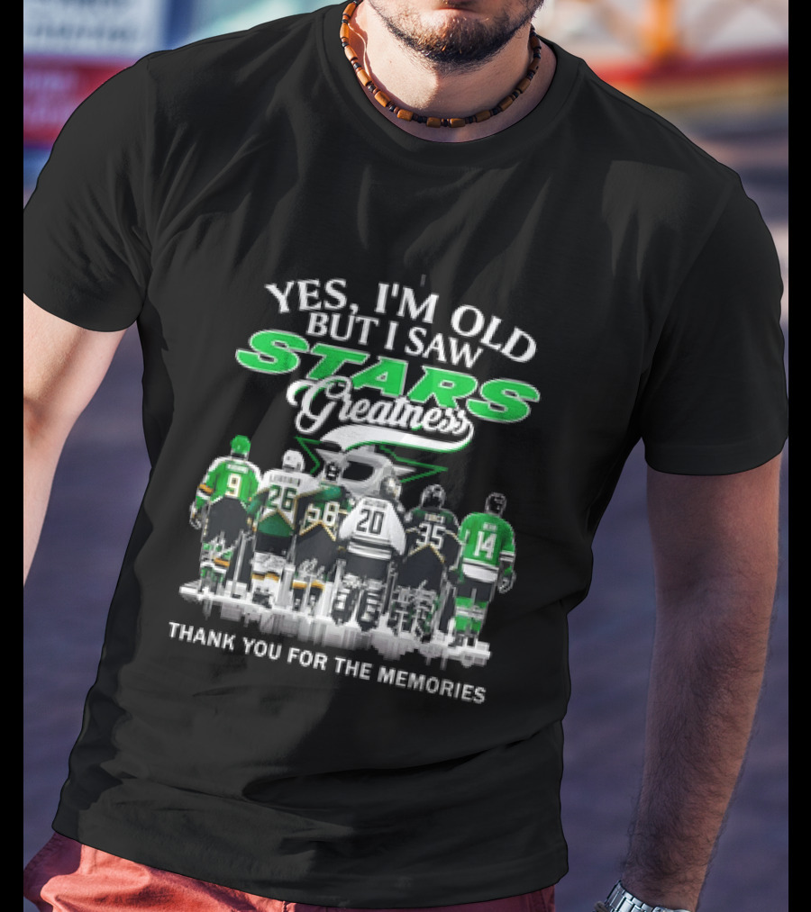 Yes I'm Old But I Saw Stars Greatness Thank You For The Memories T-Shirt