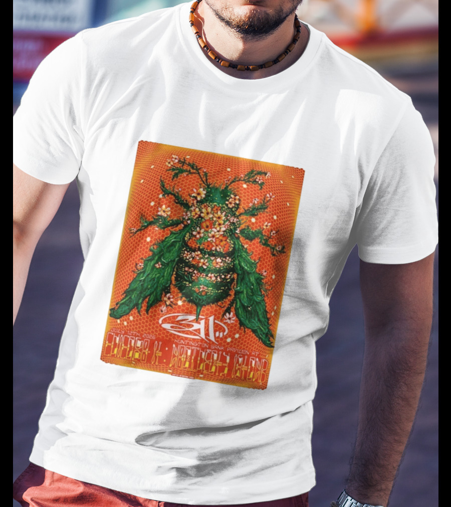 311 Chicago Illinois 2026 Huntington Bank Pavilion July 12 Floral Insect T-Shirt
