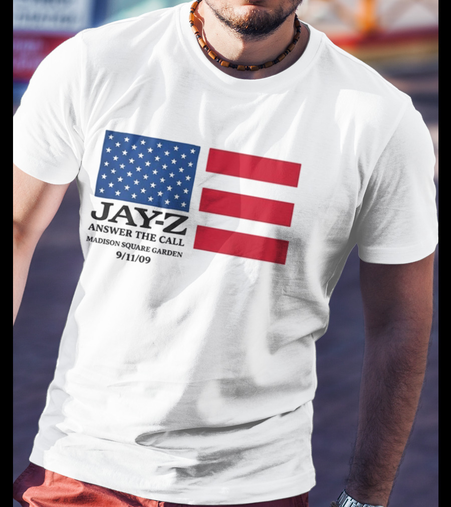 Jay Z Answer The Call Madison Square Garden 9/11/09 T-Shirt
