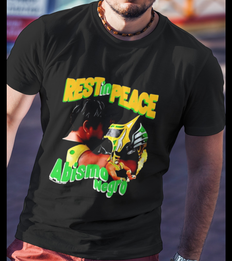 REST In PEACE Abismo Negro Lucha Libre AAA Professional Wrestling T-Shirt