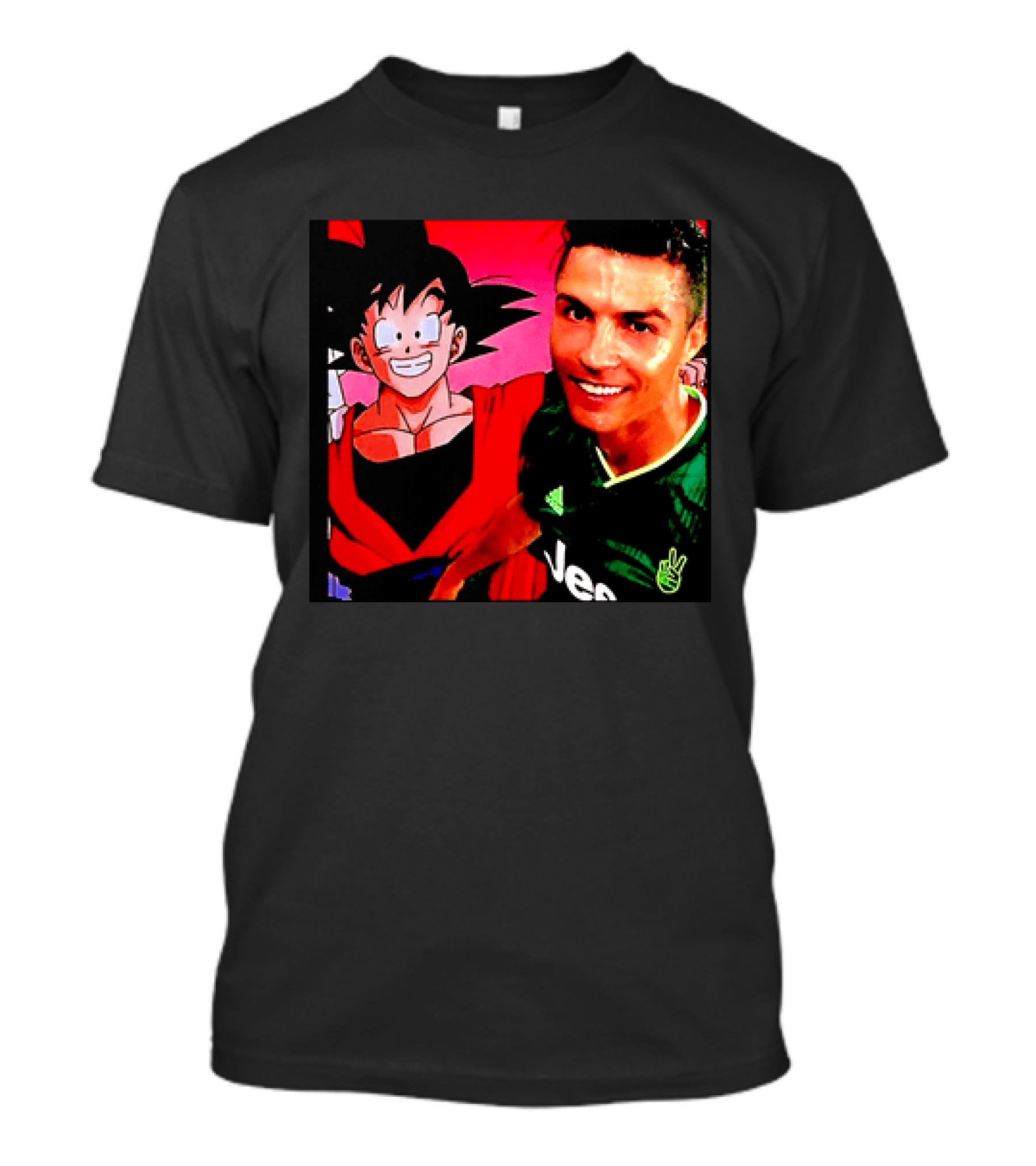 Goku Dragon Ball X Cristiano Ronaldo Juventus Collaboration T-Shirt