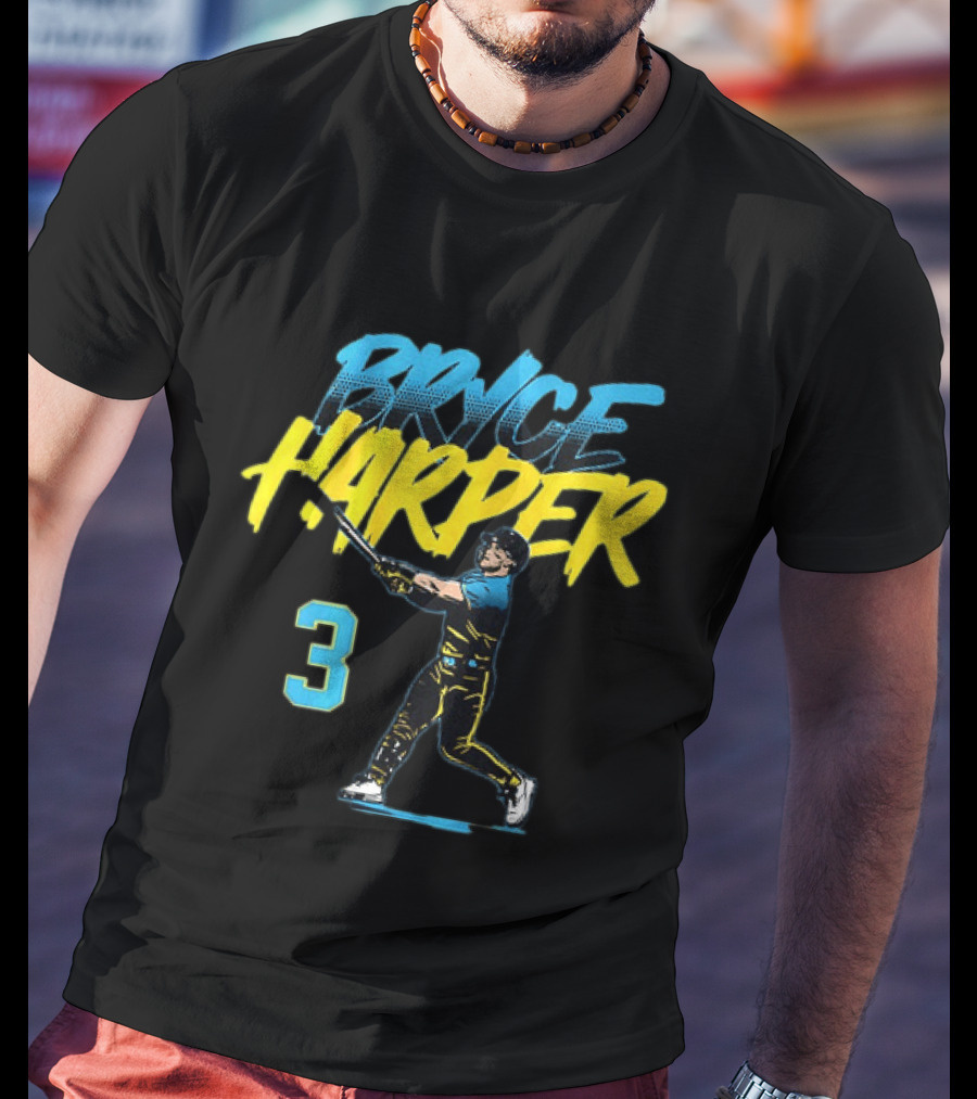 Bryce Harper 3 Philadelphia Phillies City Connect Baseball T-Shirt