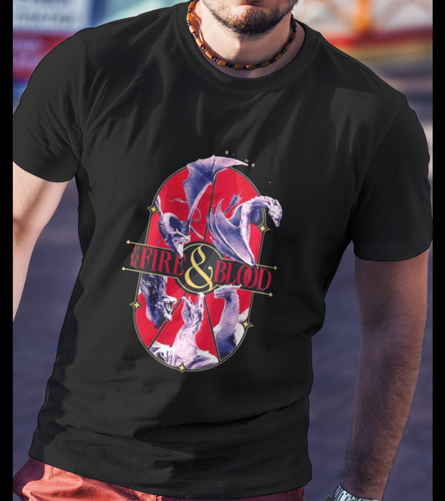 House Of The Dragon Fire And Blood Fantasy Dragons Iconic Show T-Shirt