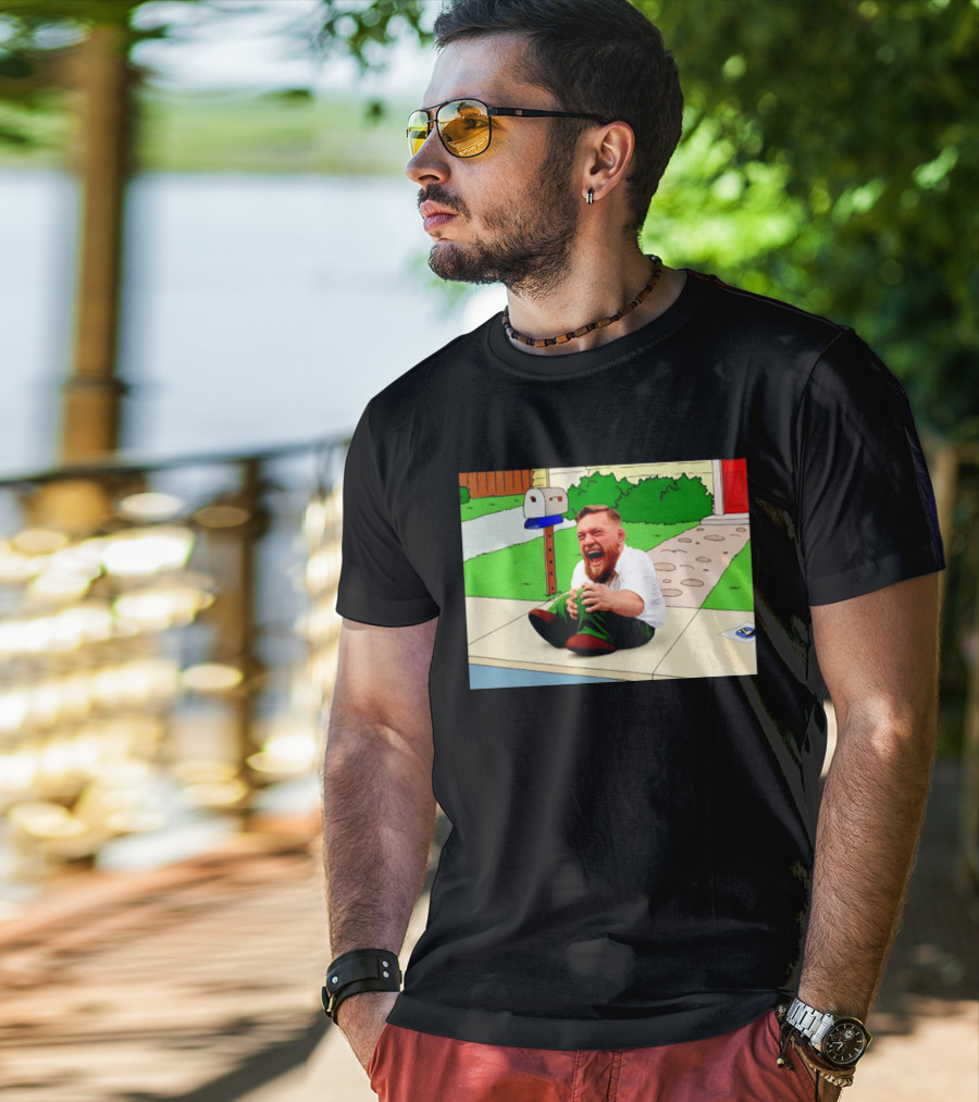 Family Guy Conor McGregor Laughing Curb Scene T-Shirt