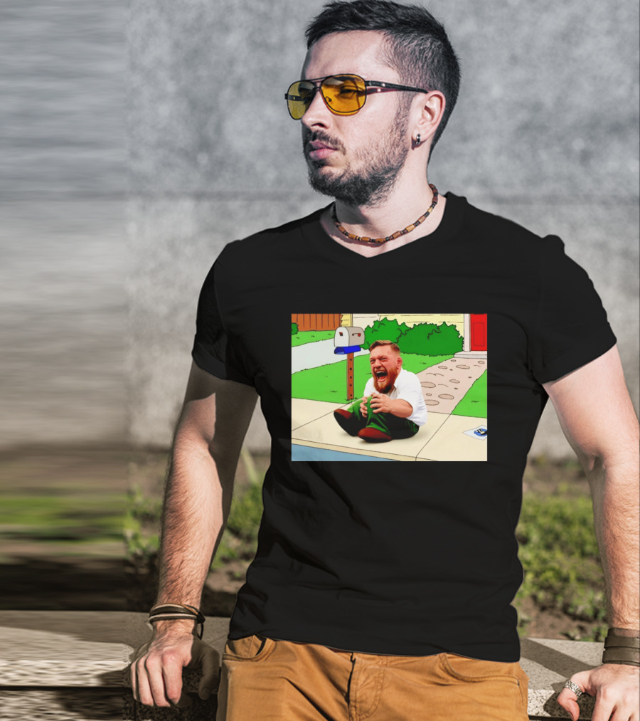 Family Guy Conor McGregor Laughing Curb Scene T-Shirt
